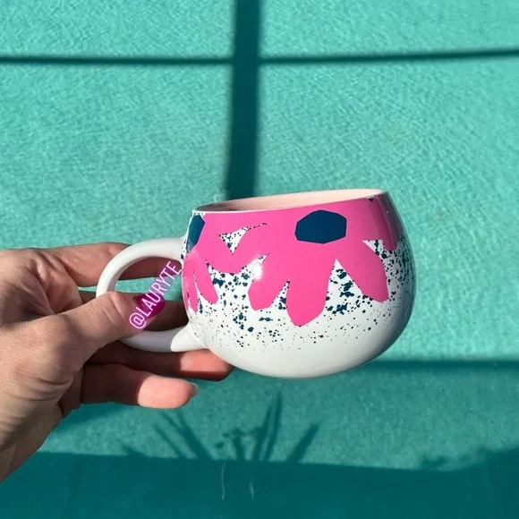 Starbucks | Other | Starbucks 223 Spring Ceramic Pink Flower Bunny Garden  Floral Mug | Poshmark